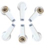 Kit di 10 adattatori bianchi a clip per ecg