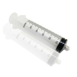 Spritze ohne nadel 60 ml inj / light mit luer lock konus - 25 stck.