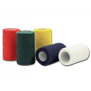 Cohesive elastic bandage 4 m x 10 cm - mixed colors - pack. 10 pcs.
