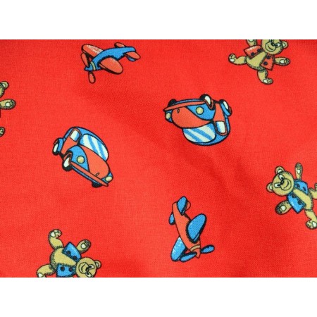 Patterned cap - red