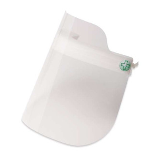 Visual - splash visor in anti-fog and anti-reflective material