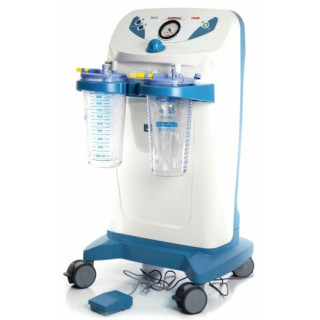 Aspirateur chirurgical nouvel hospivac 400 avec 2 pots de 2 l, commande au pied et inverseur de débit