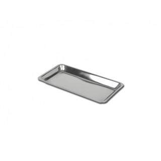 Vassoio dentale acciaio inox 208x19x15 mm