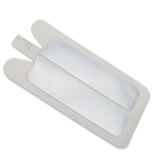 Platos neutros desechables bipartitos adultos 216x106mm f7820