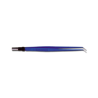Pinza recta bipolar de 15 cm - puntas curvas de 0,5 mm
