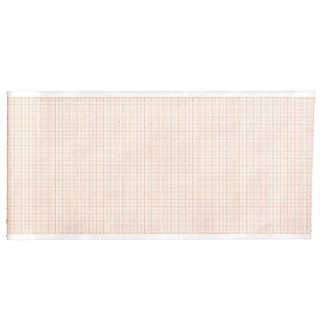 Ekg termiskt papper 110x20 mmxm - orange rutrulle - paket 10 rullar