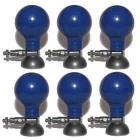 Set di 6 elettrodi precordiali - diametro 30 mm