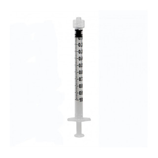 Syringe without needle rays 11ll luer lock 1 ml - 100 pcs.