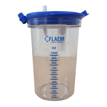 Vaso di raccolta secreti, sterilizzabile, da 1000 ml flaem nuovo tappo