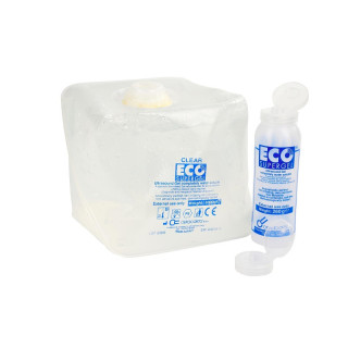 Eco supergel klar transparent gel för ultraljud och pulserande ljus i 5-liters påse.