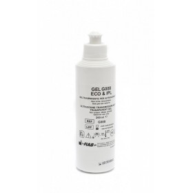 Gel trasparente per ultrasuoni e luce pulsata g008 - bottiglia da 260 ml