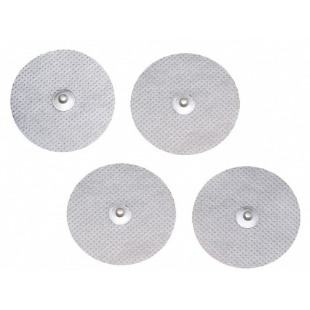 Elettrodi a clip per elettrostimolazione e tens tondi 32 mm - 4 pz.