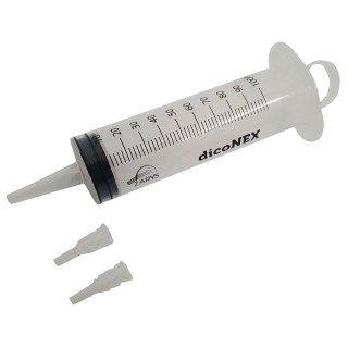 Bezjehlová stříkačka diconex 100 ml s katetrovým kuželem - 25 ks.