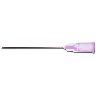 Agulhas hipodérmicas estéreis 18g dispofine 1,2 x 40 mm rosa - 100 unidades.