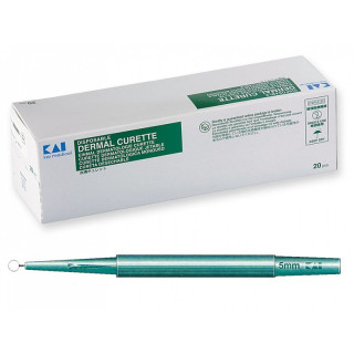 Dermatološki curette kai promjera 5 mm - 1 komad.