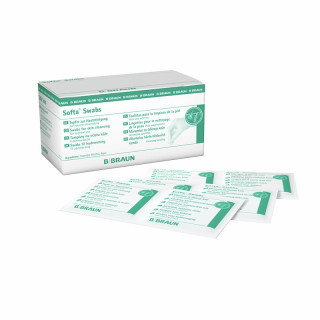 Softa vatpinde isopropylalkoholpuder 70% - 100 stk.