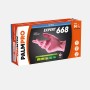 Guanti in nitrile senza polvere rosa emnp - palmpro expert 668 - 100 pz.