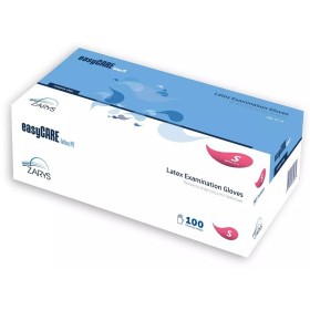 Guanti in lattice senza polvere easycare latex pf - 100 pz.