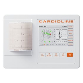 Elettrocardiografo touchscreen cardioline ecg100l + software pc easyapp + interpretazione glasgow