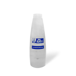 Gel per ultrasuoni e luce pulsata trasparente dgel - bottiglia da 1 litro