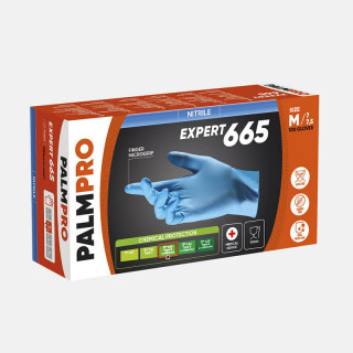 Bezpráškové nitrilové rukavičky palmpro 665 - 100 kusov.
